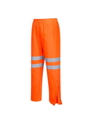 Hi-Vis Rain Traffic Trousers, L, R, Orange