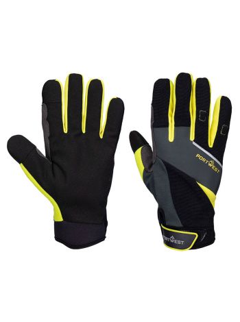 DX4 LR Cut Glove, L, R, Black/Yellow