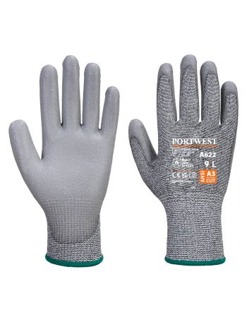 Cut C13 PU Glove, L, R, Grey