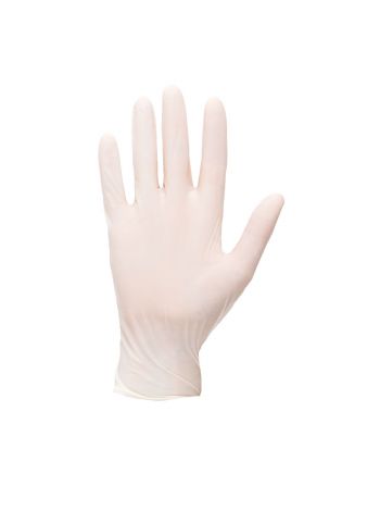 Powdered Latex Disposable Glove (Pk100), L, R, White