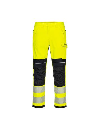 PW3 FR Hi-Vis Work Trousers, 28, R, Yellow/Black