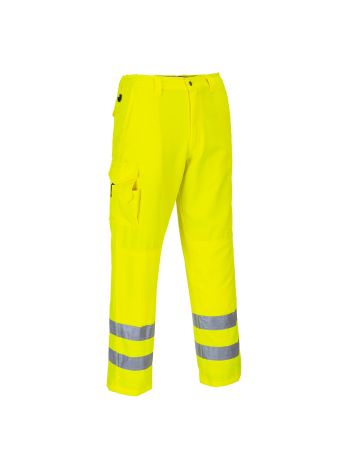 Hi-Vis Work Trousers, 4XL, R, Yellow