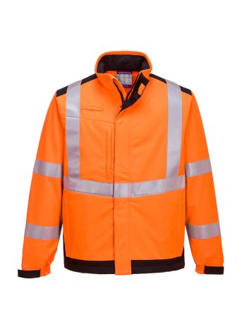 Modaflame Multi Norm Arc Softshell Jacket, 4XL, R, Orange/Navy