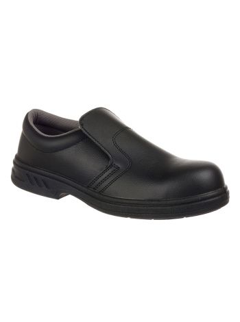 Steelite Slip On Safety Shoe S2, 34, R, Black