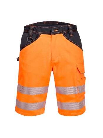 PW3 Hi-Vis Shorts, 30, R, Orange/Black