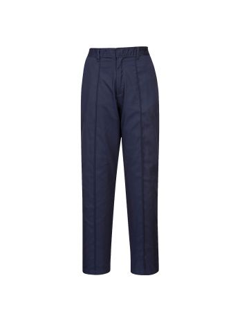 Women's Elasticated Trousers, 4XL, R, Navy