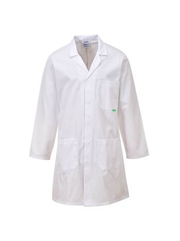 Anti-Microbial Lab Coat, L, R, White