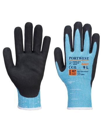 Claymore AHR Cut Glove, L, R, Blue/Black