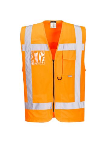 RWS Hi-Vis Executive Vest , 4XL, R, Orange