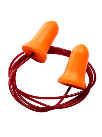 Bell Comfort PU Foam Ear Plugs Corded (200 Pairs), , R, Orange