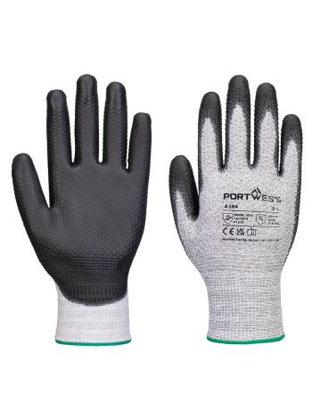 Grip 13 PU Diamond Knit Glove (Pk12), L, R, Grey/Black