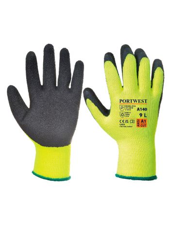 Thermal Grip Glove - Latex, L, R, Black