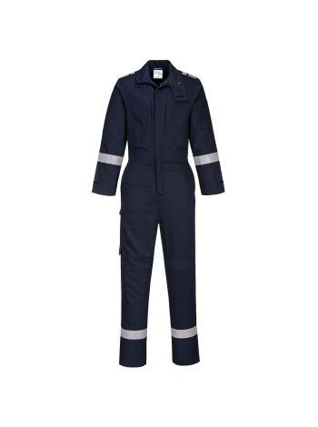 Bizflame Work Stretch Panelled Coverall , L, R, Navy