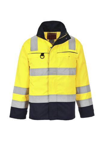 Hi-Vis Multi-Norm Jacket, L, R, Yellow/Navy