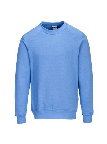 Anti-Static ESD Sweatshirt, L, R, Hamilton Blue