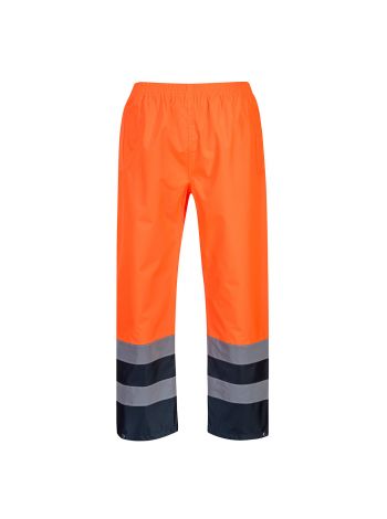 Hi-Vis Two Tone Traffic Trouser, XL, R, Orange